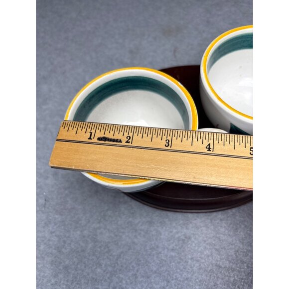 Stangl Pottery Fruit Cups Set of 2 with Floral Design Vintage - Picture 12 of 14